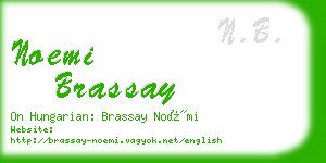 noemi brassay business card